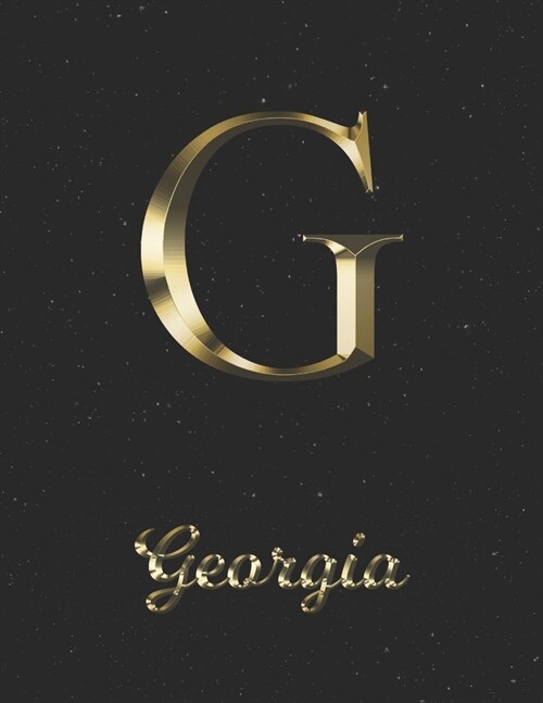 Georgia: 1 Year Daily Planner (12 Months) - Yellow Gold Effect Letter G Initial First Name - 2020 - 2021 - 365 Pages for Planni (Paperback)