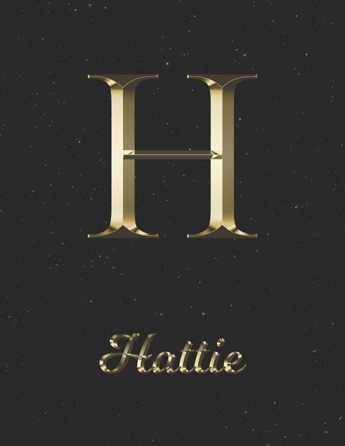 Hattie: 1 Year Daily Planner (12 Months) - Yellow Gold Effect Letter H Initial First Name - 2020 - 2021 - 365 Pages for Planni (Paperback)