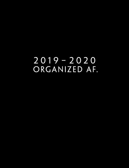 2019 - 2020: Weekly Planner Starting December 2019 - November 2020 - Week To View With Hourly Schedule - 8.5 x 11 Dated Agenda - Ap (Paperback)