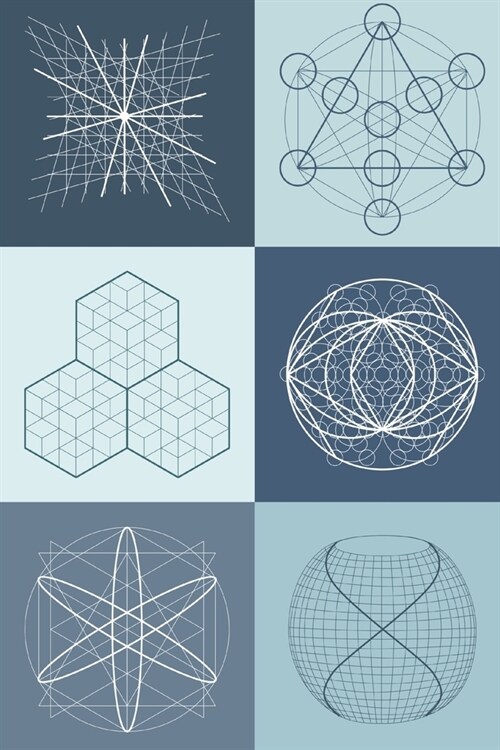 Notebook: Sacred Geometry design with six signs, dot grid paper (Paperback)