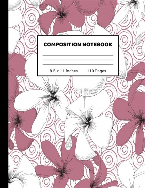 Composition Notebook: Pretty Wide Ruled Paper Notebook Journal - Wide Blank Lined Workbook for Teens Kids Students Girls for Home School Col (Paperback)