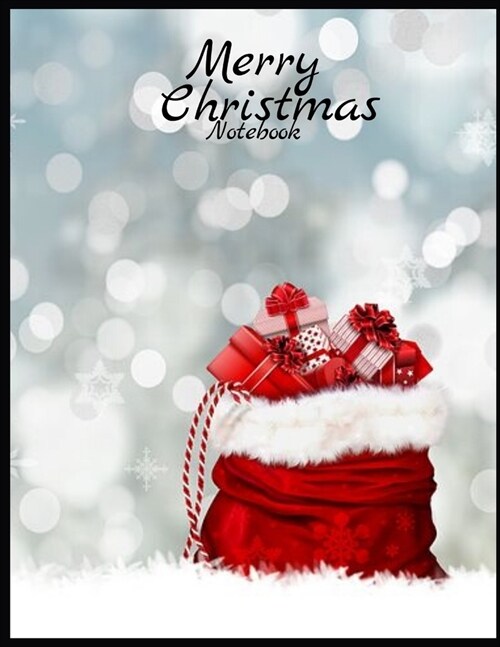 Merry Christmas - Notebook: Blank Lined Notebook / Journal / Diary -Cute Merry Christmas Notebook 100 PAGE X8.5x11in (Paperback)