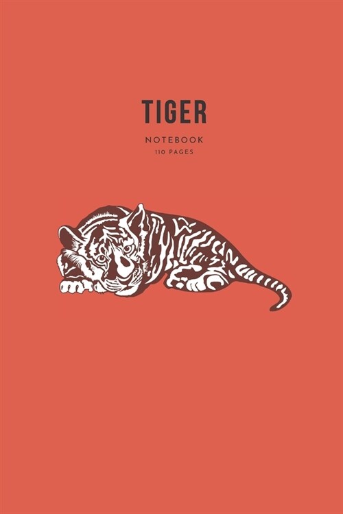 Tiger notebook - 110 Pages: Tiger notebook A5 gift for tiger lovers - Lined notebook/journal (Paperback)