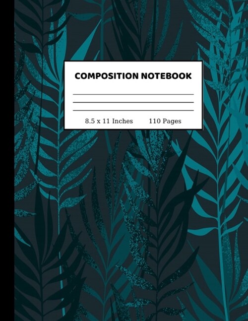 Composition Notebook: Pretty Wide Ruled Paper Notebook Journal - Wide Blank Lined Workbook for Teens Kids Students Girls for Home School Col (Paperback)