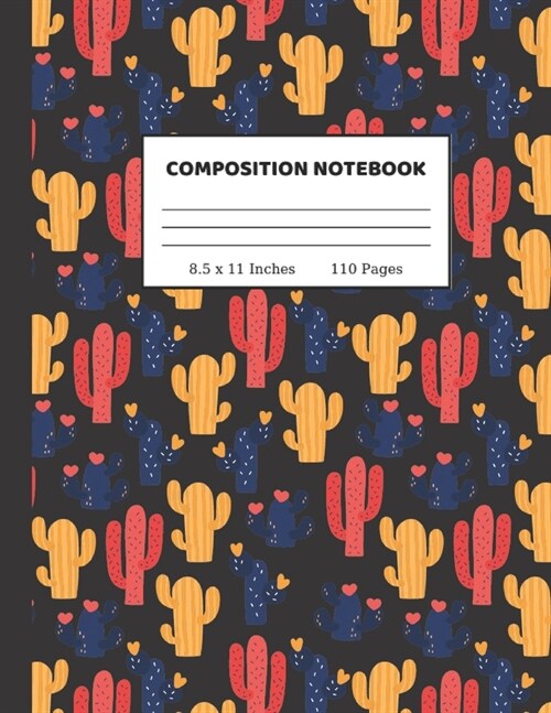 Composition Notebook: Wide Ruled Paper Notebook Journal - Cute Wide Blank Lined Workbook for Teens Kids Students Girls for Home School Colle (Paperback)