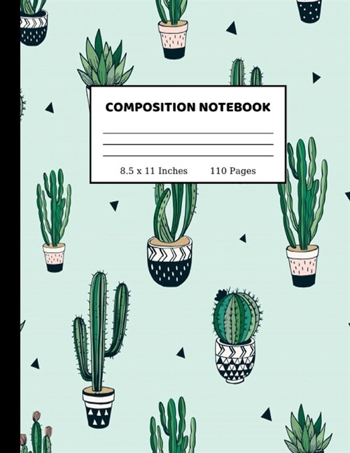 Composition Notebook: Pretty Wide Ruled Paper Notebook Journal - Wide Blank Lined Workbook for Teens Kids Students Girls for Home School Col (Paperback)