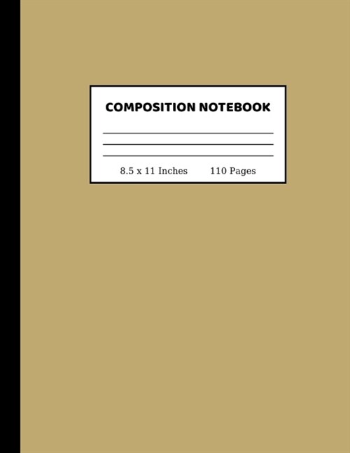 Composition Notebook: Wide Ruled Paper Notebook Journal - Cute Wide Blank Lined Workbook for Teens Kids Students Girls for Home School Colle (Paperback)