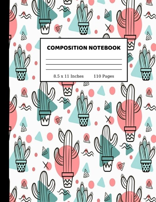Composition Notebook: Pretty Wide Ruled Paper Notebook Journal - Wide Blank Lined Workbook for Teens Kids Students Girls for Home School Col (Paperback)