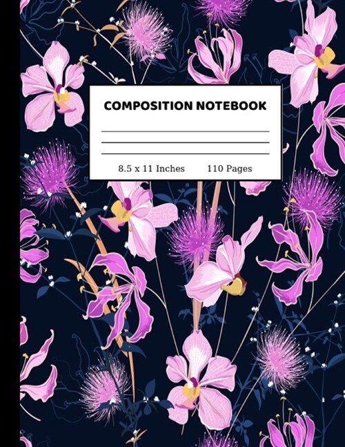 Composition Notebook: Nifty Wide Ruled Paper Notebook Journal - Cute Orange Wide Blank Lined Workbook for Teens Kids Students Girls for Home (Paperback)