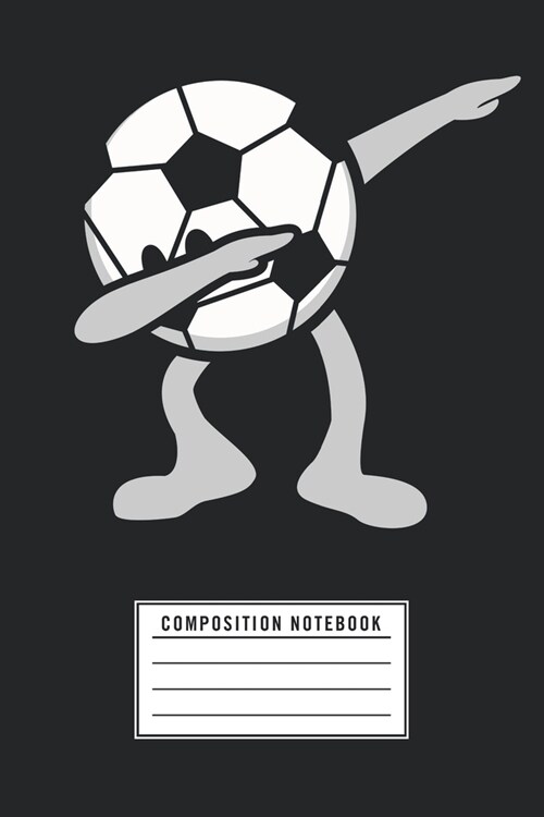 Composition Notebook: Cool Soccer Journal Wide Ruled Dotted Line Dabbing Soccer Notebook Gift (Paperback)