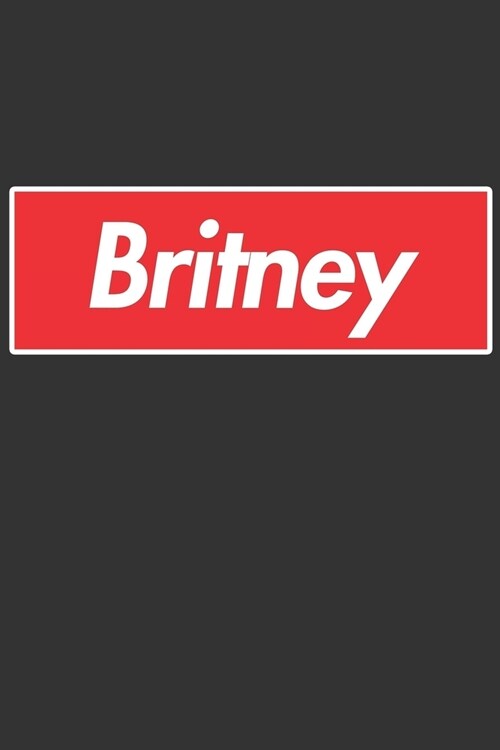Britney: Britney Planner Calendar Notebook Journal, Personal Named Firstname Or Surname For Someone Called Britney For Christma (Paperback)