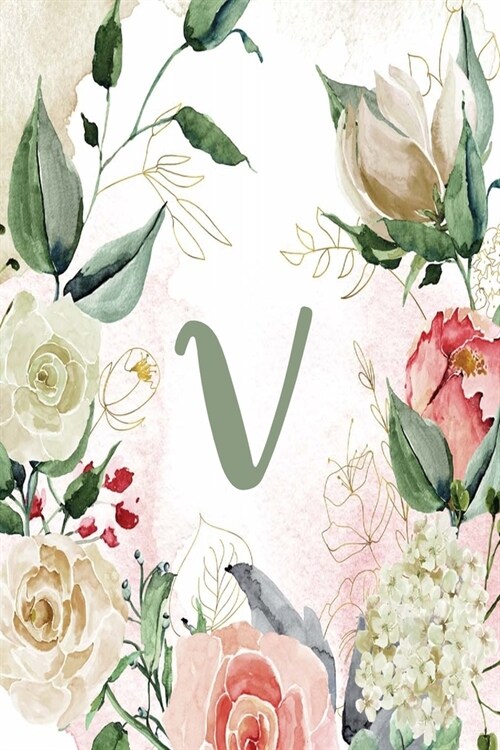 V: Green Cream Floral 2020 Weekly Planner 6x9 (Paperback)