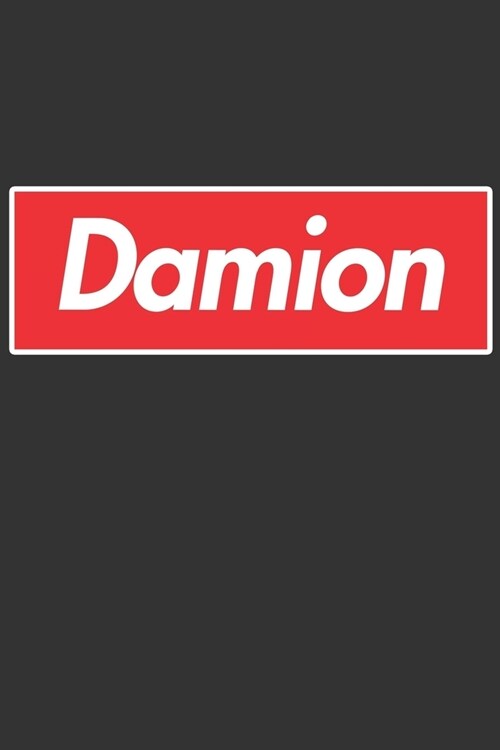 Damion: Damion Planner Calendar Notebook Journal, Personal Named Firstname Or Surname For Someone Called Damion For Christmas (Paperback)