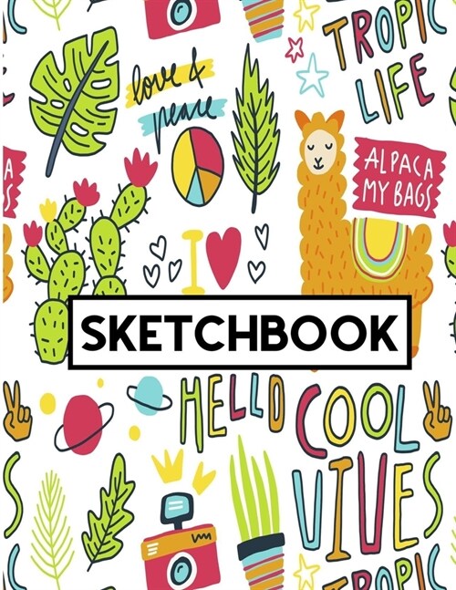 Sketch Book: Blank Paper for Drawing - 110 Pages ( 8.5x11 )Blank Paper for Drawing, Doodling or Sketching / Gift Sketchbook (Paperback)