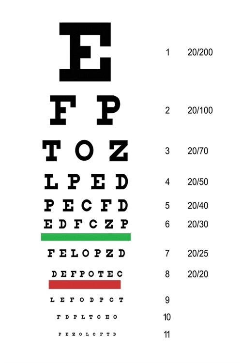 Snellen Eye Chart Planner: Daily Planner for Optometrists, Ophthalmologists, or Opticians (Paperback)