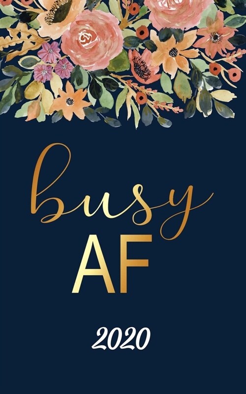 Busy AF: Daily Pocket Planner: Monthly and Weekly Calendar Schedule Organizer and Hand Lettering Notebook, Planner Organizer (Paperback)