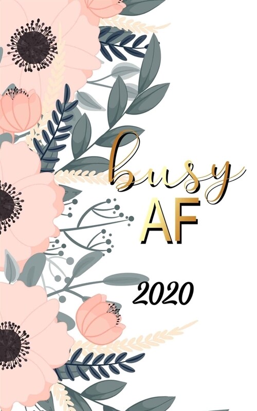 Busy AF: Daily Pocket Planner: Monthly and Weekly Calendar Schedule Organizer and Hand Lettering Notebook, Planner Organizer (Paperback)