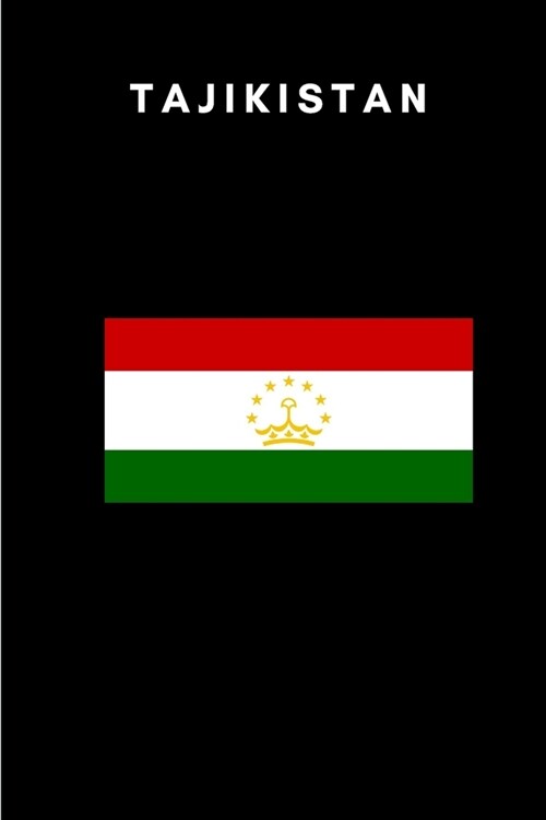 Tajikistan: Country Flag A5 Notebook to write in with 120 pages (Paperback)