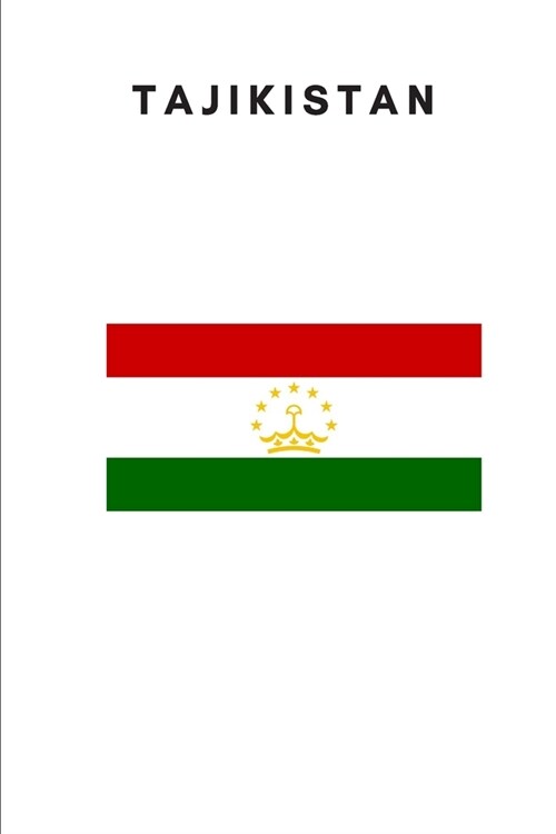 Tajikistan: Country Flag A5 Notebook to write in with 120 pages (Paperback)