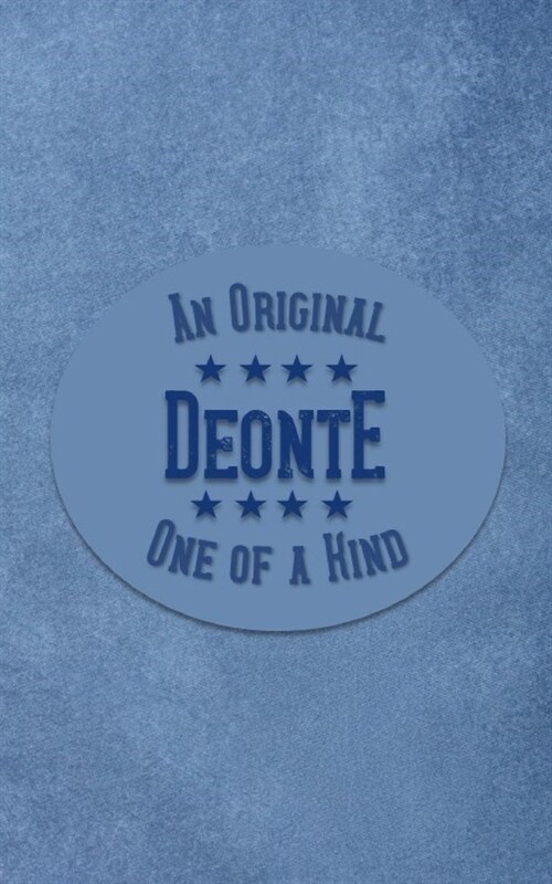 Deonte: Personalized Writing Journal for Men (Paperback)