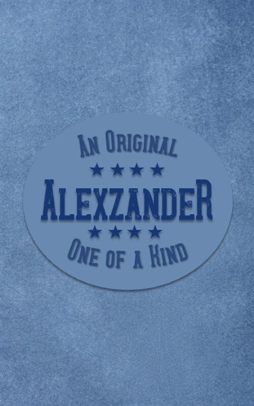 Alexzander: Personalized Writing Journal for Men (Paperback)