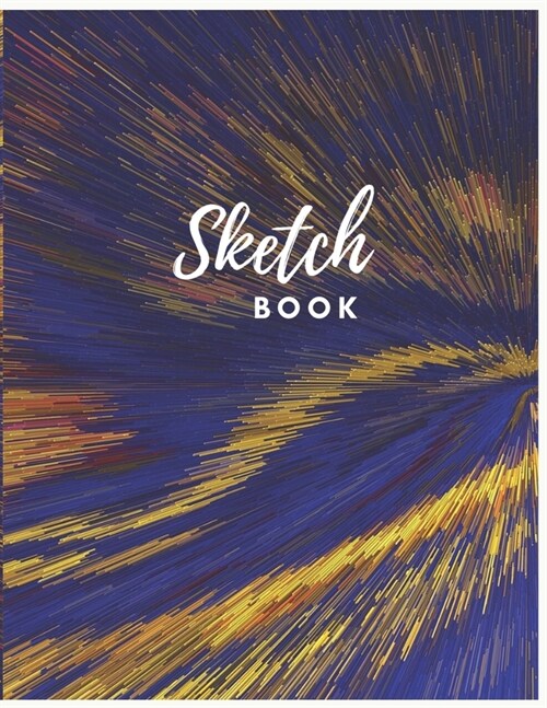 Sketch Book: Abstract Blue Sketch Books for Drawing: Sketchbook Journal: Large Notebook for Drawing, Creative Doodling or Sketching (Paperback)