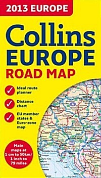2013 Collins Map of Europe (Sheet Map, folded, New ed)