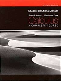 Student Solutions Manual for Calculus: a Complete Course (Paperback)