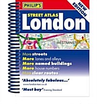 Philips Street Atlas London : Mini Paperback Edition (Spiral Bound)