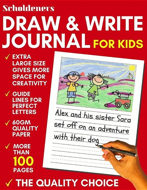 Draw and Write Journal for Kids: Writing and Drawing Story Paper for Boys and Girls (Primary Composition Notebook K-2) (Paperback)