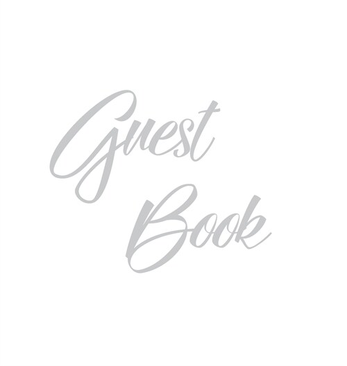 Silver Guest Book, Weddings, Anniversary, Partys, Special Occasions, Memories, Christening, Baptism, Wake, Funeral, Visitors Book, Guests Comments, V (Hardcover)