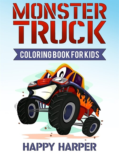 Monster Truck Coloring Book (Paperback)