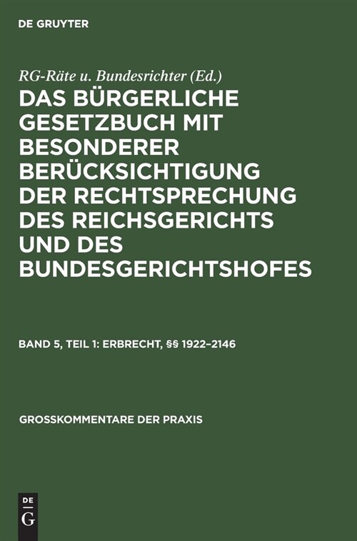 Erbrecht, ㎣ 1922-2146 (Hardcover, 11, Reprint 2020)