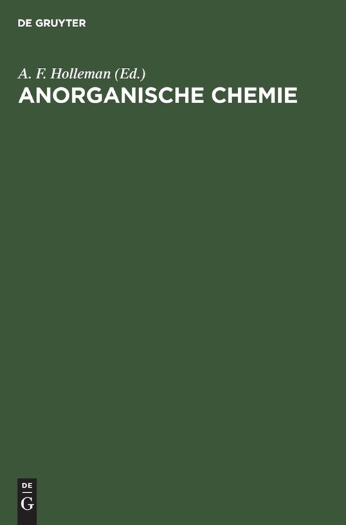 Anorganische Chemie (Hardcover, 34, 34. 36., Wesent)