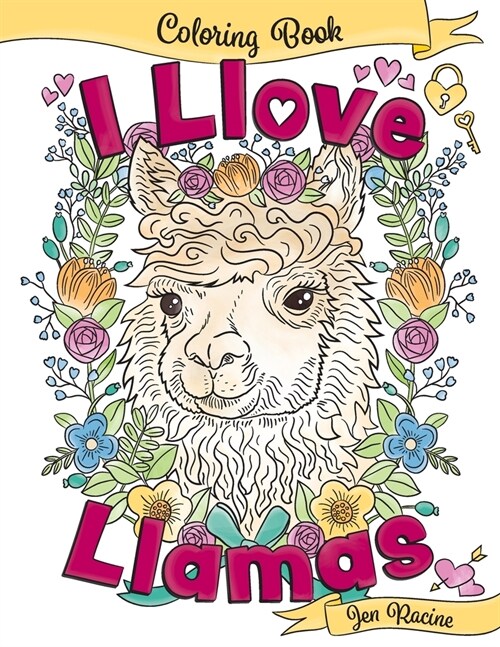 I Llove Llamas Coloring Book (Paperback)