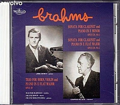 Brahms Clarinet Sonatas No.1 & 2,Horn Trio / Leopold Wlach,Franz Koch,Walter Barylli 