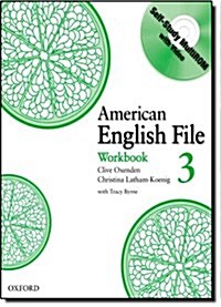 American English File Level 3: Workbook with Multi-ROM Pack (Package)