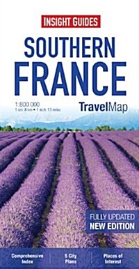 Insight Guides Travel Map Southern France (Sheet Map, 4 Revised edition)