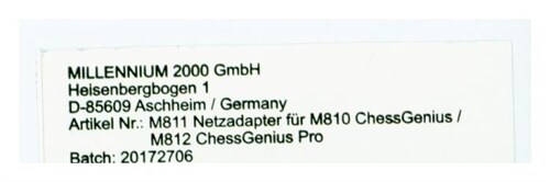 Netzteil fur Schachcomputer (General Merchandise)