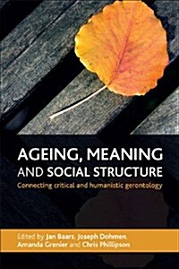 Ageing, Meaning and Social Structure : Connecting Critical and Humanistic Gerontology (Paperback)
