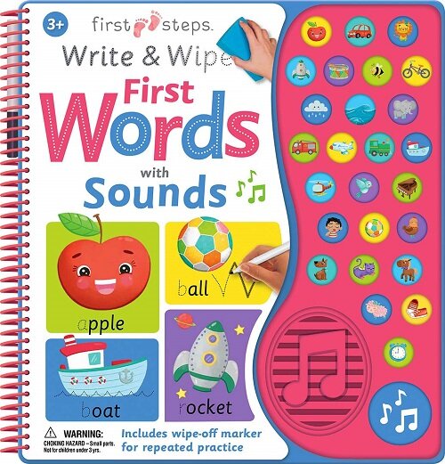 Write and Wipe First Words with Sound (US) (Paperback)