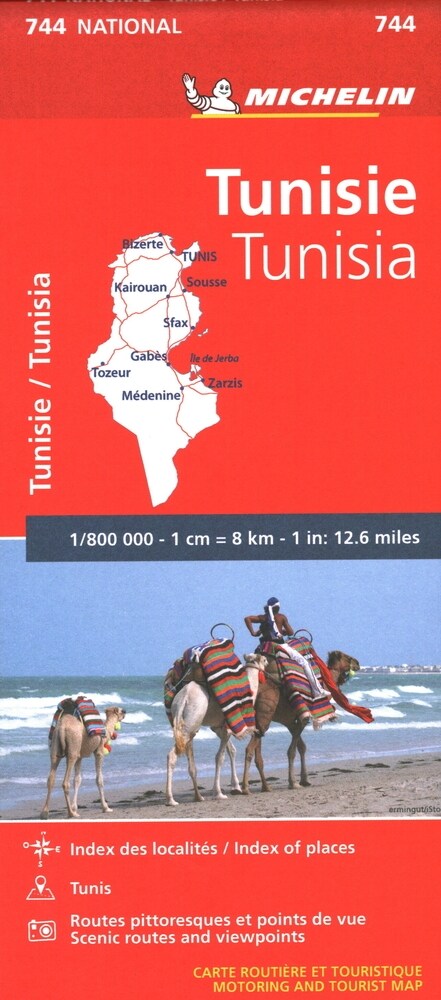 Michelin Map Africa Tunisia 744 (Folded, 5)