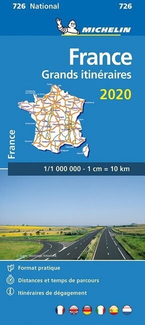 France Route Planning 2020 - Michelin National Map 726 : Map (Sheet Map)