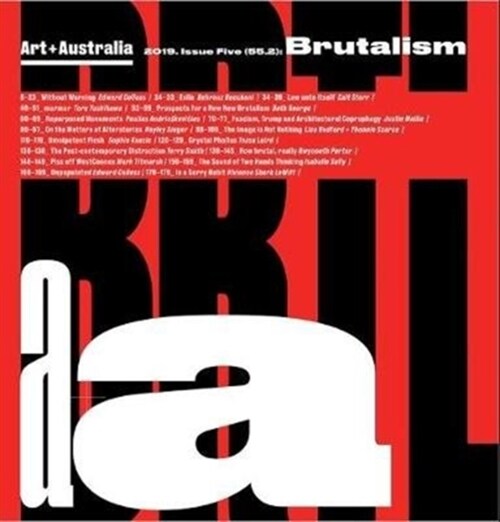 Art + Australia Issue Five (55. 2): Brutalism (Paperback)