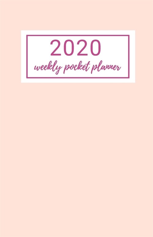 2020 Weekly Pocket Planner: A Professional Look Notebook Diary Planner Organizer Journal, Black Matte Cover (Paperback)