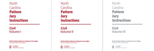 North Carolina Pattern Jury Instructions for Civil Cases, 2019 Edition: Volumes 1-3 (Hardcover)