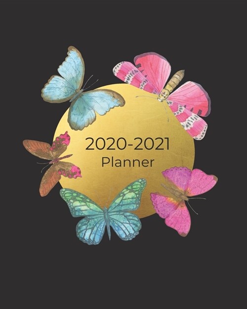 2020-2021 Planner: Butterfly Lover Gift - 24-Month Planner (Jan 2020-Dec 2021) with Holidays - 2-Page Monthly Calendar Views - Month-at-a (Paperback)