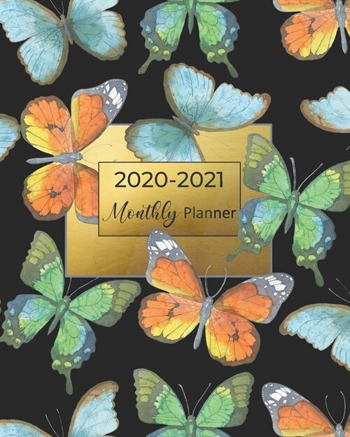 2020-2021 Monthly Planner: 24-Month Planner with Holidays - 2-Page Monthly Calendar Views - Password Logs, Contact Phone Numbers - Monthly Pages (Paperback)