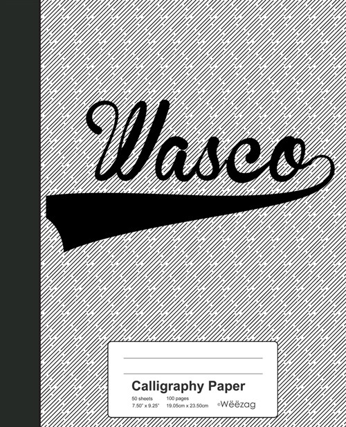 Calligraphy Paper: WASCO Notebook (Paperback)