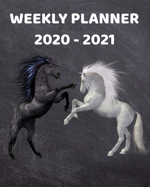 2020-2021 Weekly Planner: 2 Year Weekly & Monthly View Organizer & Agenda with To-Dos - For Horse Lovers (Paperback)